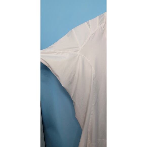 ALIGNMED White Posture POSTURAL FITNESS Shirt Full Zipper Women’s XL - Picture 8 of 13